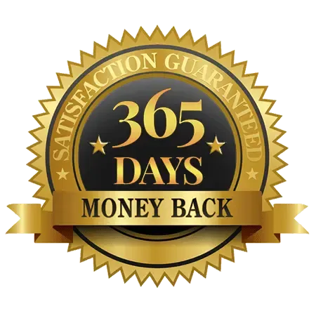 Soul Manifestation 365-day money back guarantee badge
